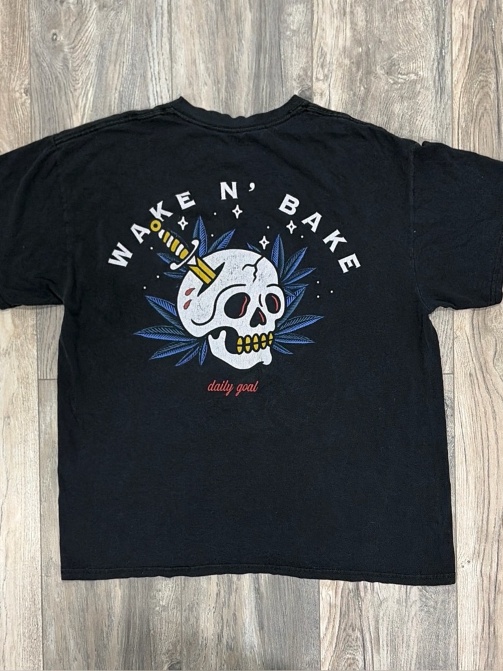 Cactus & Skull Wake N Bake Graphic T-Shirt